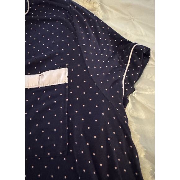 Kate Spade NAVY/WHITE POLKA DOT Pajama Set Size 3X - Picture 4 of 8